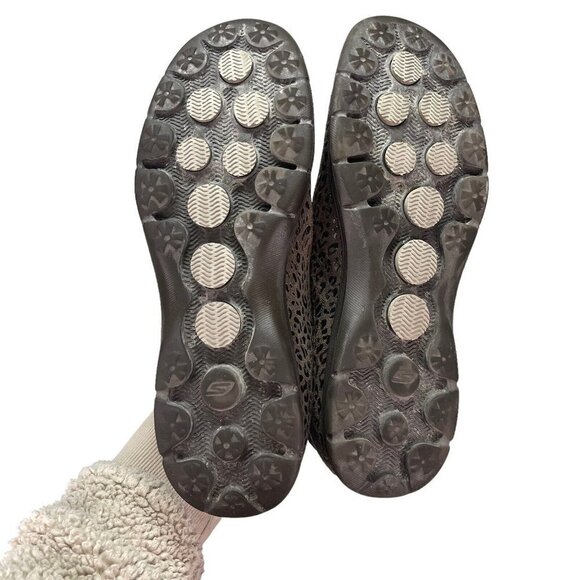 Skechers Go Step goga mat quick Fit brown chocolate leopard print Size 7.5 - Picture 7 of 9